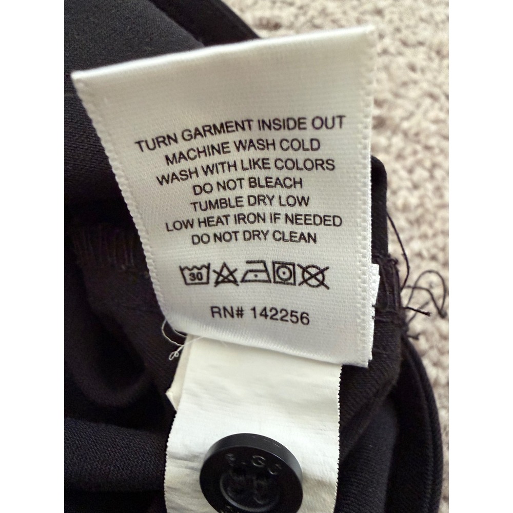 FIGS Technical Collection Black Scrub Top Womens XL W19SW1028 Mandarin Collar - Picture 5 of 7